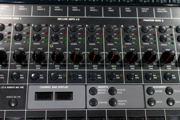 istock professional audio mixer and amplifier station 1078009776