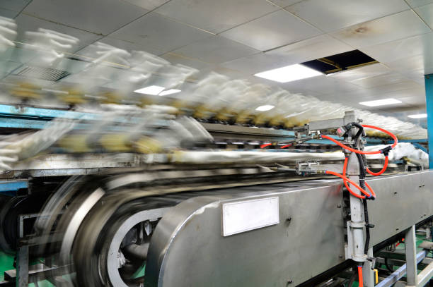 istock Rubber gloves production line 1078017554