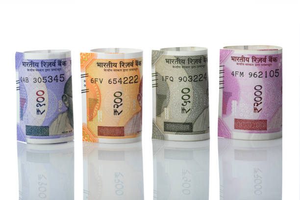 Finance: Front View of New Indian Currency Notes