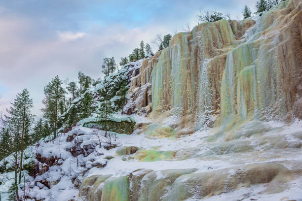 istock Wall of frozen water 1078027960