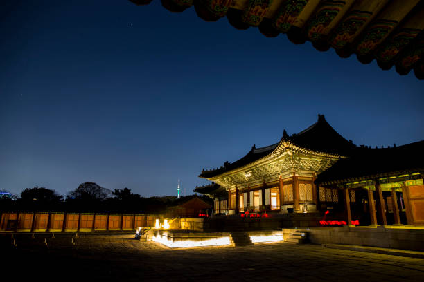 istock Changgyeonggung Palace in the night time 1078032400