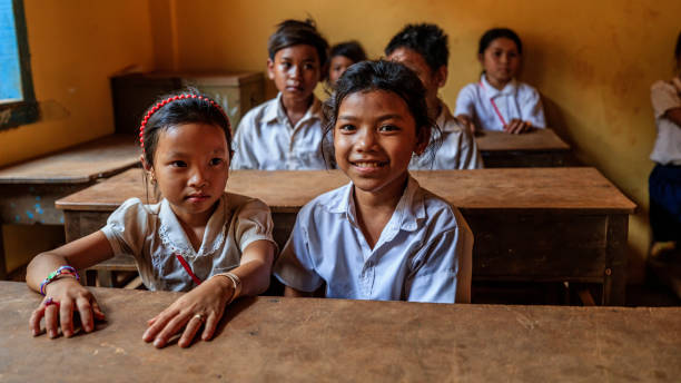 istock Cambodian school children during class, Tonle Sap, Cambodia 1078043686