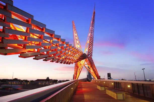 Oklahoma City's Iconic Skydance Pedestrian Bridge