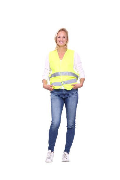 istock Woman with safety vest 1078048600