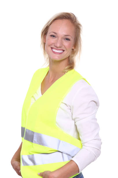 istock Woman with safety vest 1078048626