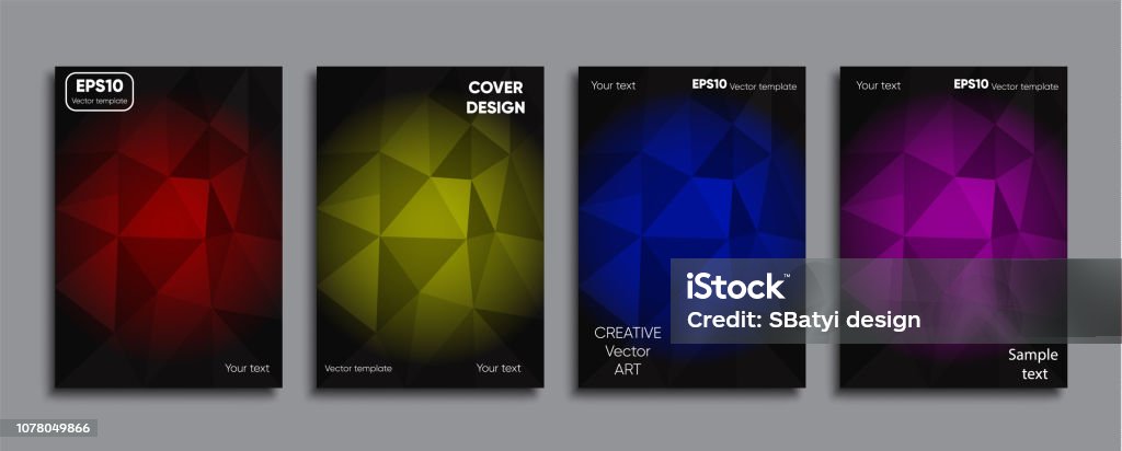 Coloured Cover Creative Colored Cover Cover Design Cool Background Stock Illustration ...