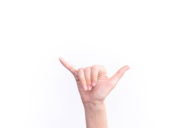 istock The gesture representing the number six 1078060686