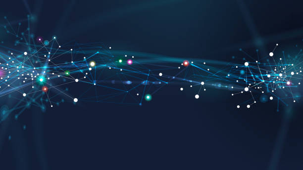 Abstract vector illustration of network. File organized with layers. Global color used.