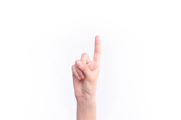 istock The gesture representing the number one 1078063596