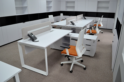 Office furniture in the interior