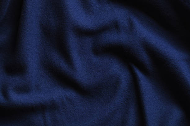 istock Texture of fleece, deep blue fabric 1078073200