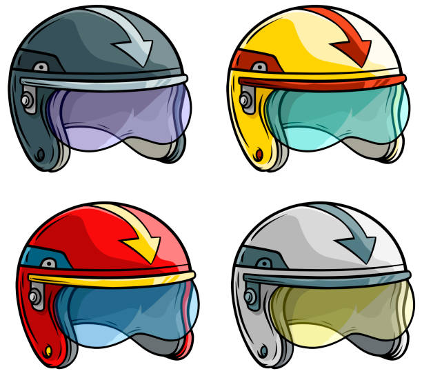 3,447 Cartoon Motorcycle Helmet Stock Photos, Pictures & Royalty-Free  Images - iStock