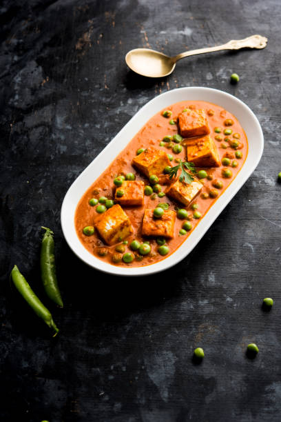 istock Green peas or matar paneer curry recipe, served in a bowl. selective focus 1078078880
