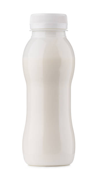 istock White closed clean plastic bottle with dairy product 1078078948