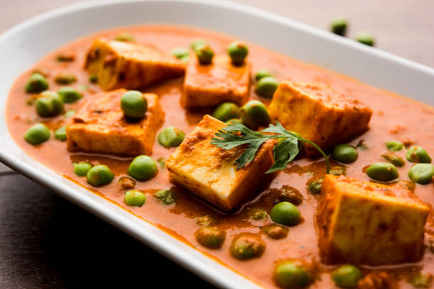 istock Green peas or matar paneer curry recipe, served in a bowl. selective focus 1078079182