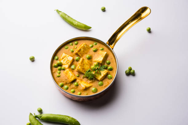 istock Green peas or matar paneer curry recipe, served in a bowl. selective focus 1078080892