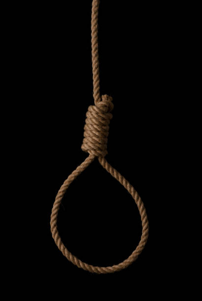istock Rope noose with tight hangman knot 1078081492