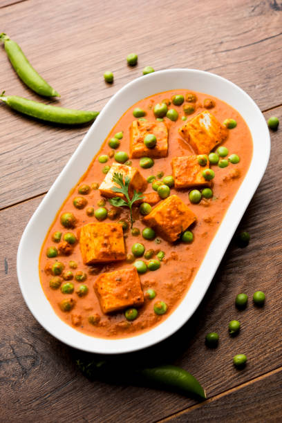 istock Green peas or matar paneer curry recipe, served in a bowl. selective focus 1078082162
