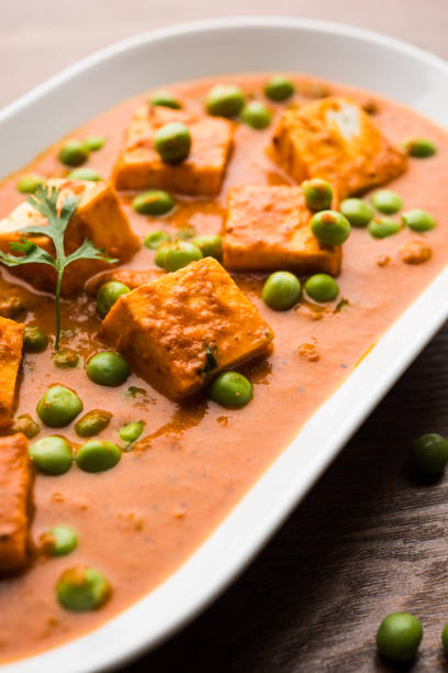 istock Green peas or matar paneer curry recipe, served in a bowl. selective focus 1078082654