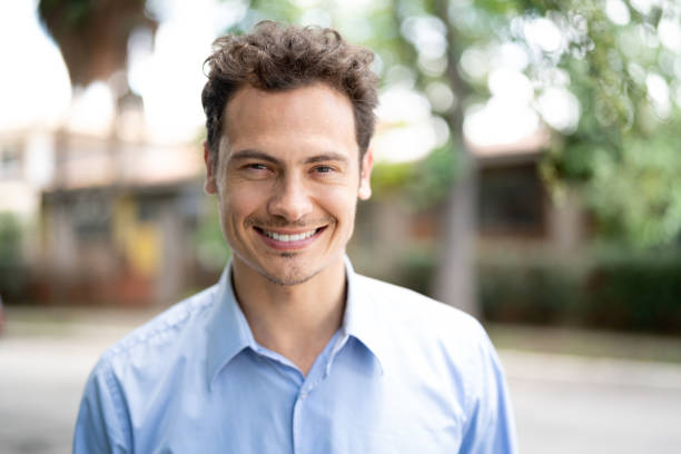 Handsome smiling businessman portrait