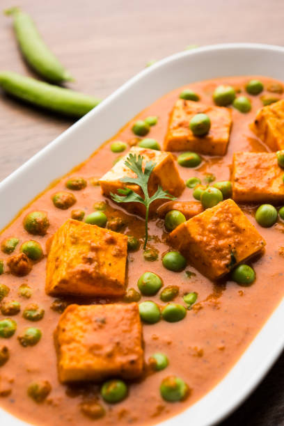 istock Green peas or matar paneer curry recipe, served in a bowl. selective focus 1078084292