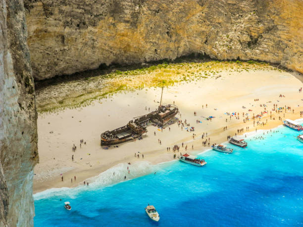 istock Shipwreck Bay, Zakynthos Island, Greece. 1078087910