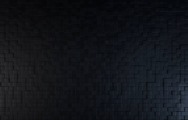 Black Color Block Top View Background Stock Photo - Download Image