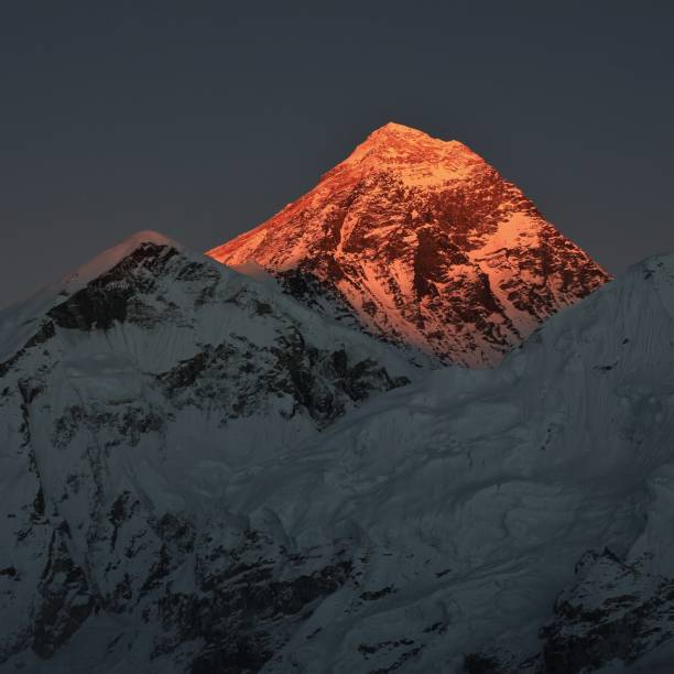 istock Peak of Mount Everest at sunset 1078091074