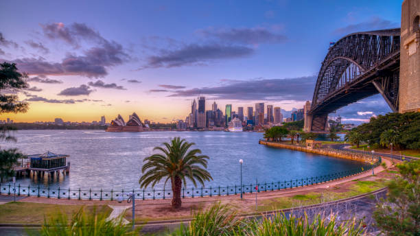 istock Sunrise on Sydney Harbour from Milsons Point, NSW, Australia 1078093620