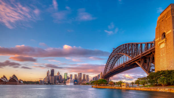 istock Sunrise on Sydney Harbour from Milsons Point, NSW, Australia 1078095678