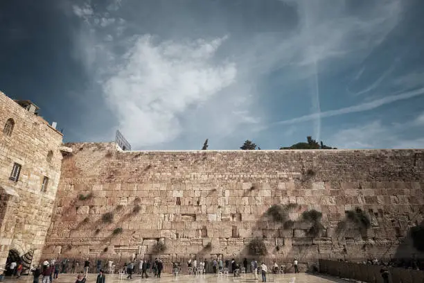 The Western Wall, Wailing Wall, or Kotel, known in Islam as the Buraq Wall, is an ancient limestone wall in the Old City of Jerusalem.