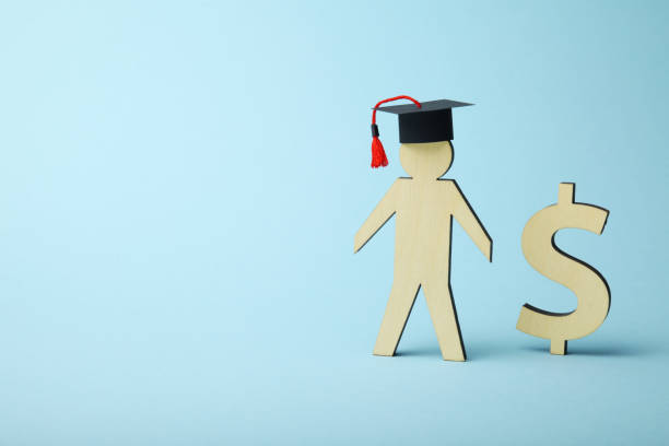 istock Education cost in college and school. Student fund 1078107750
