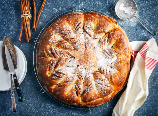 istock Freshly baked Cinnamon Sweet Brioche. 1078115070