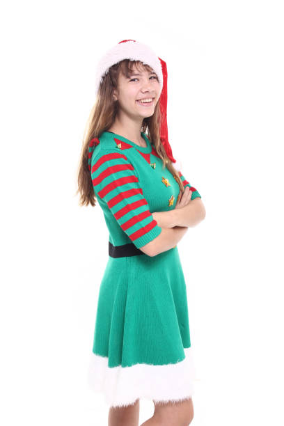 istock Young christmas woman 1078125232