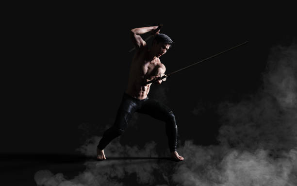 istock Human Portrait Of A Handsome Muscular Ancient Warrior 1078127220