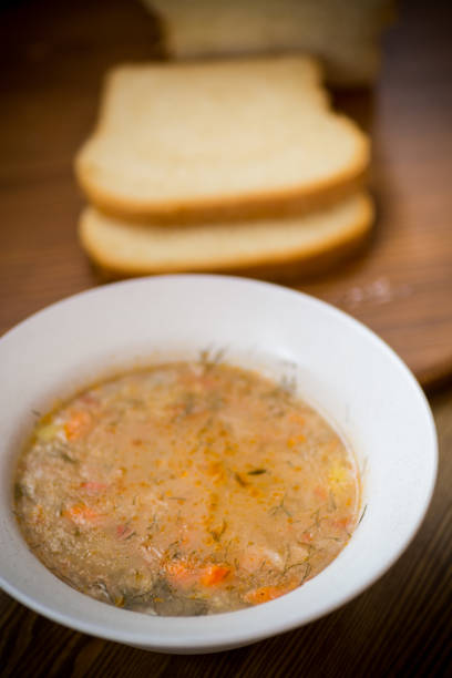 istock lean soup with vegetables and groats in a plate 1078137170