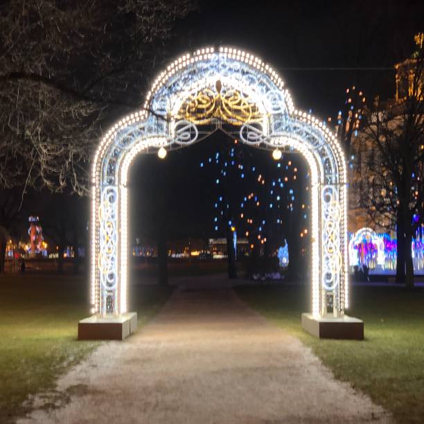 istock Streetlight,Christmas,New,Year,Night 1078143778
