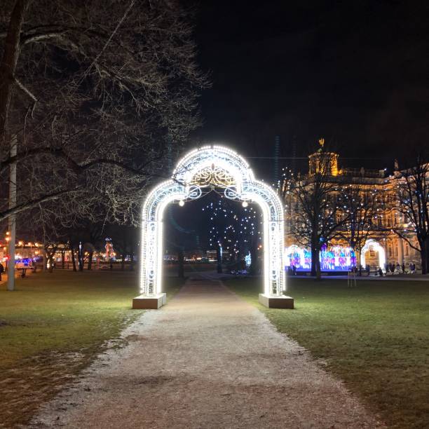 istock Streetlight,Christmas,New,Year,Night 1078143834