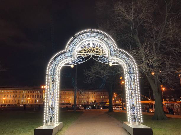 istock Streetlight,Christmas,New,Year,Night 1078143842