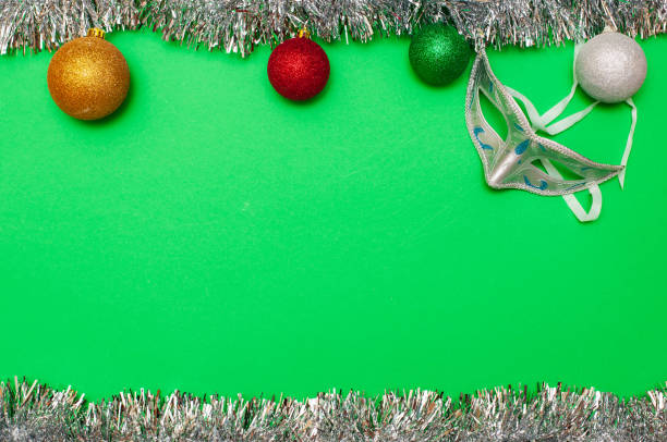 istock Christmas balls and mask 1078157178