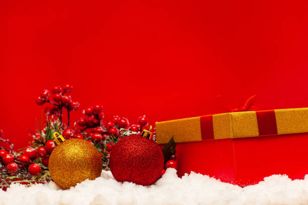 istock Gift and Christmas balls 1078157284