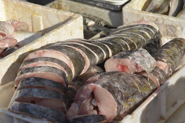 istock Sliced fish on the butcher's table 1078161518