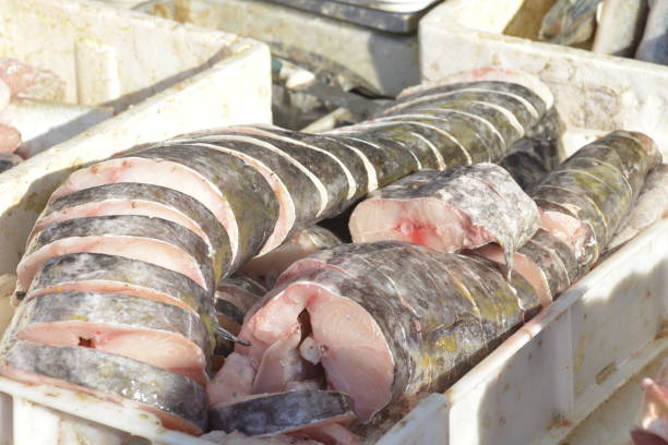 istock Sliced fish on the butcher's table 1078161550