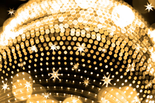 istock Abstract holiday lights garlands 1078164570