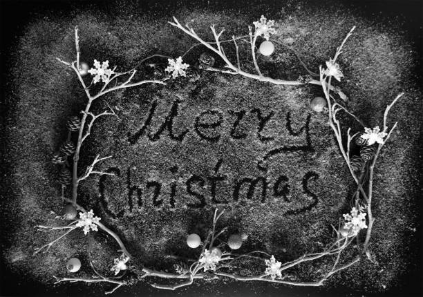 istock black and white Christmas background 1078174722