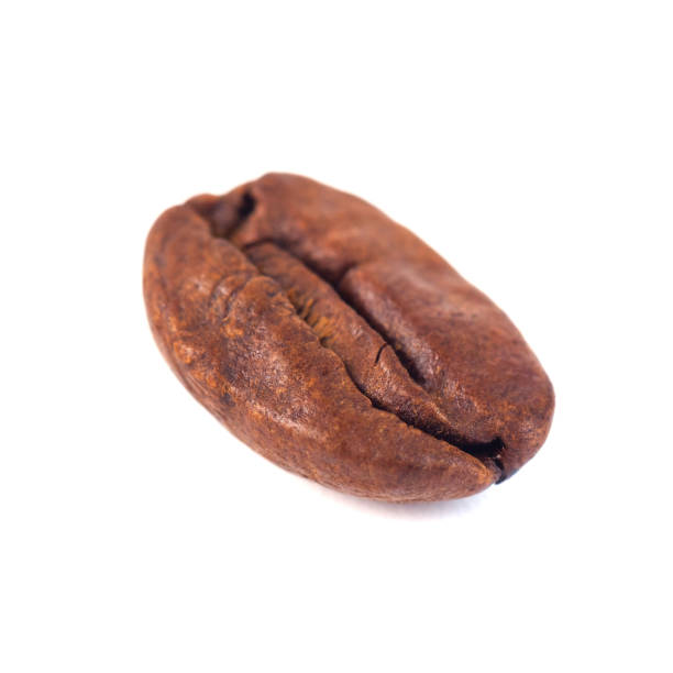 istock Roasted coffee beans isolated on white background. Three coffee beans 1078185978