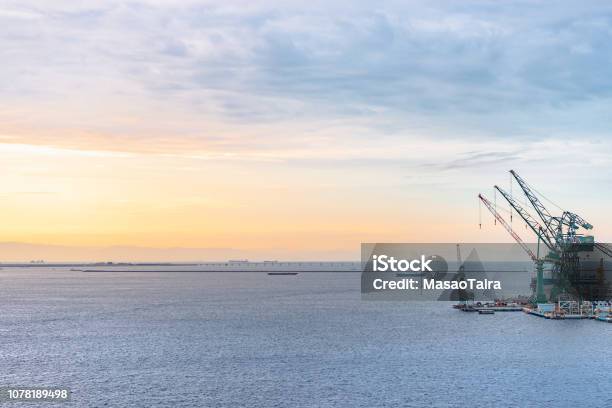 Kobe Port Stock Photo - Download Image Now - Factory, Morning, Seto Inland Sea