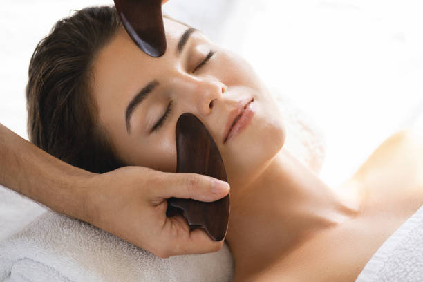 istock Woman during Chinese traditional massage - Gua Sha 1078202294