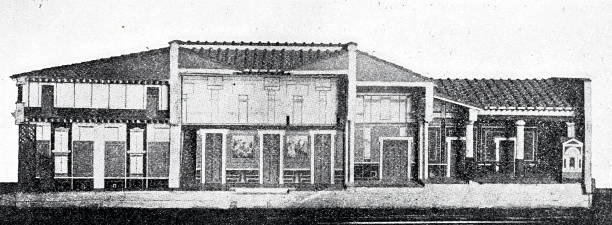 Ancient rome, residential house in Pompeii