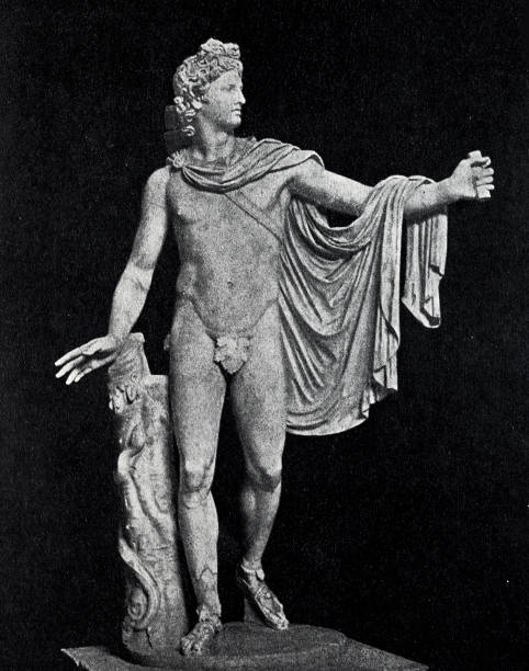 istock Ancient rome, statue of Apollo 1078205412